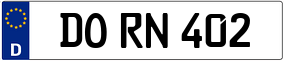 Trailer License Plate